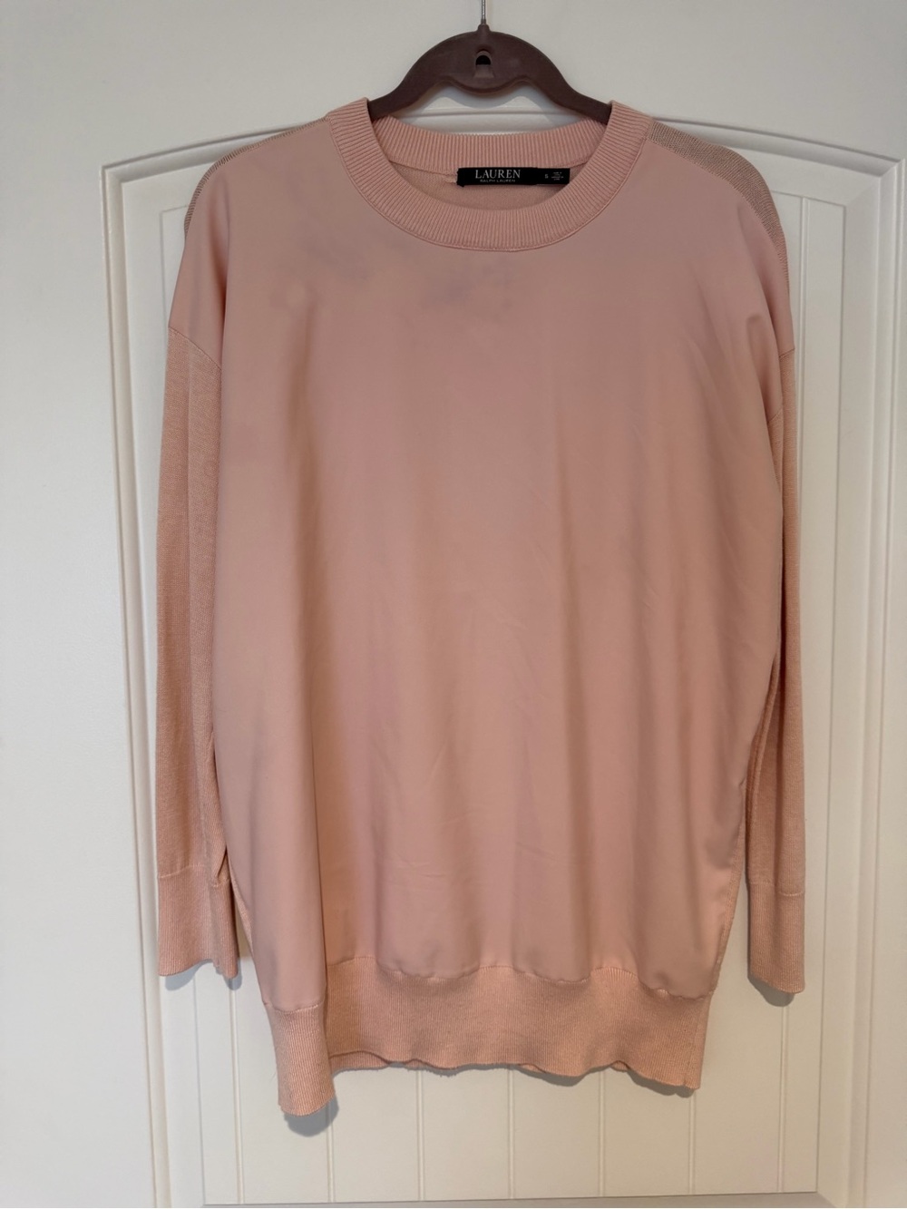 Ralph Lauren Blush Pink Tunic Sweater